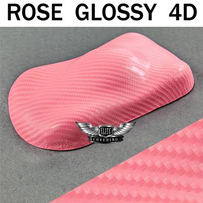 ( Rose Glossy 4D ) Film Adhésif Auto-Moto-Déco-Maison
