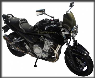 Saute Vent moto High-Tech (RAPTOR) Adaptables Roadster -- (Finition: Carbone / Kevlar™) -- (Réf:04)